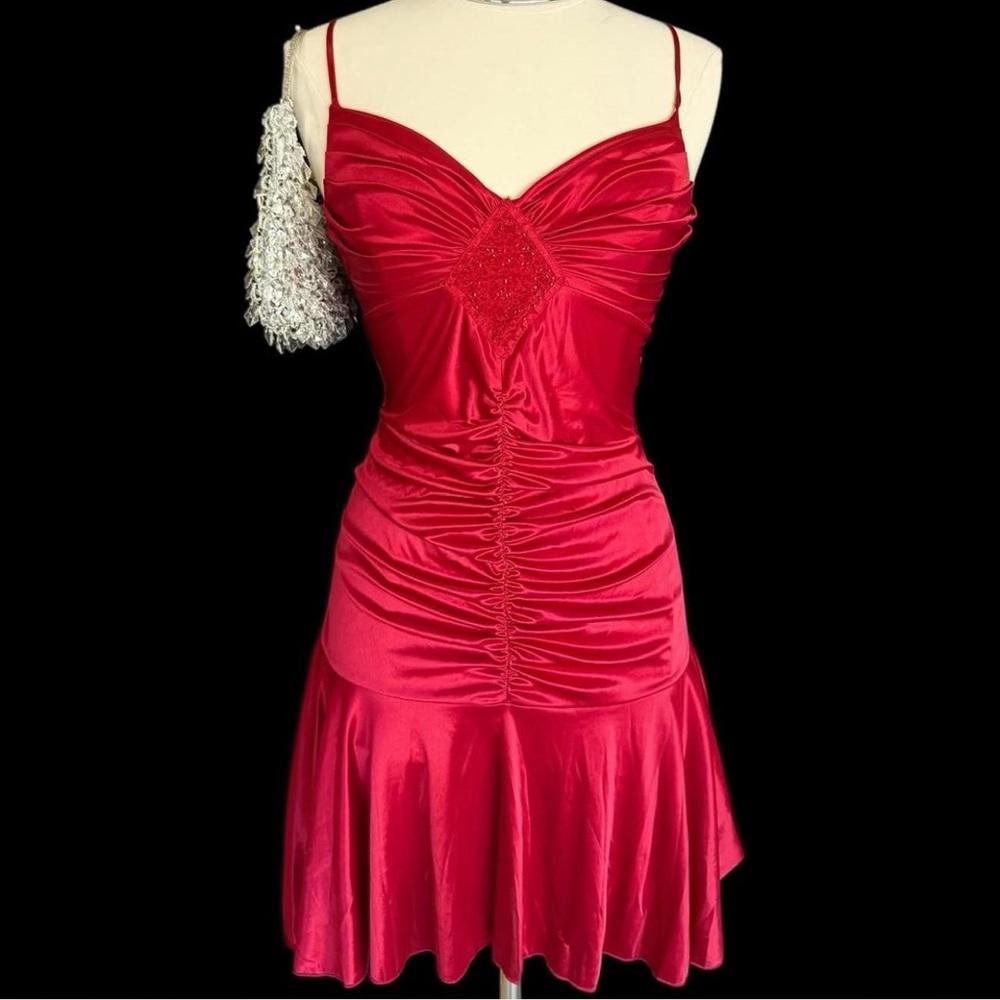My Michelle Red Backless Dress